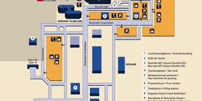 Карта аэропорт Роттердам 