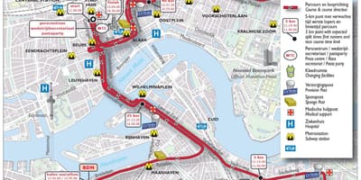 Карта Роттердам марафон 