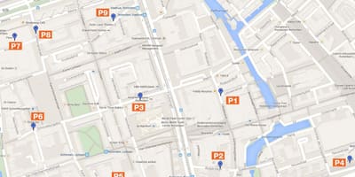 Карта Роттердама парковочных зон 