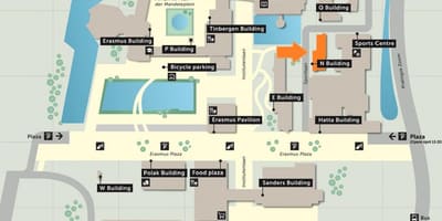 Карта университета имени Эразма Роттердамского 